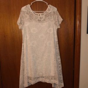 White lace dress